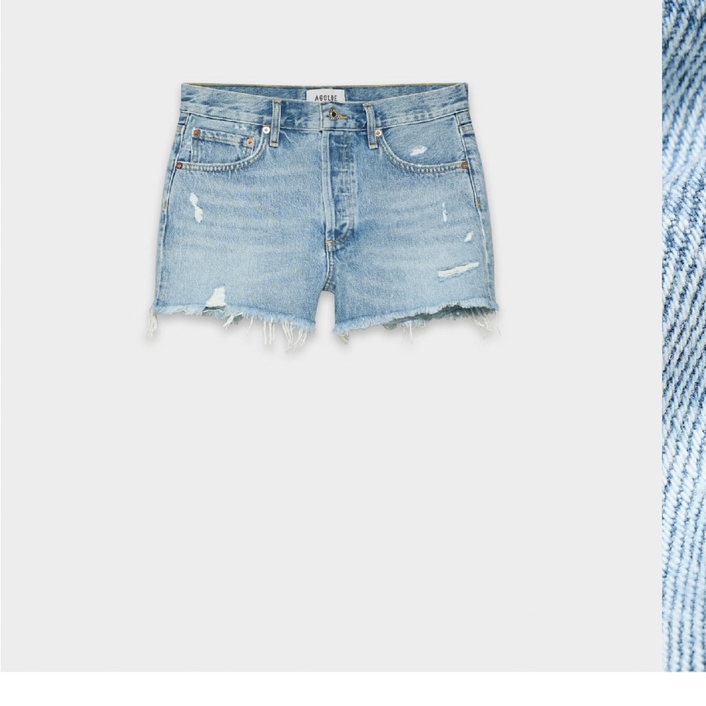 AGOLDE Parker Women's Light Blue Denim Shorts